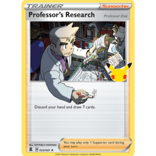 Professor's Research 023/025  - Holofoil Celebrations - Holo Rare