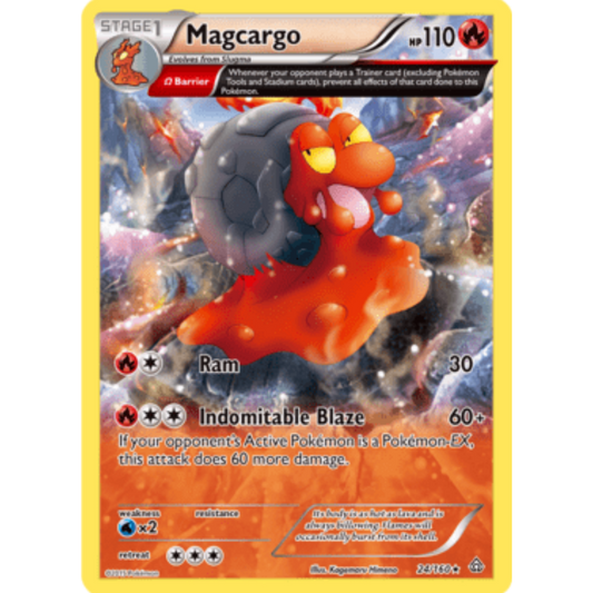 Magcargo (Omega) 024/160  - Reverse Holofoil XY  Primal Clash - Rare