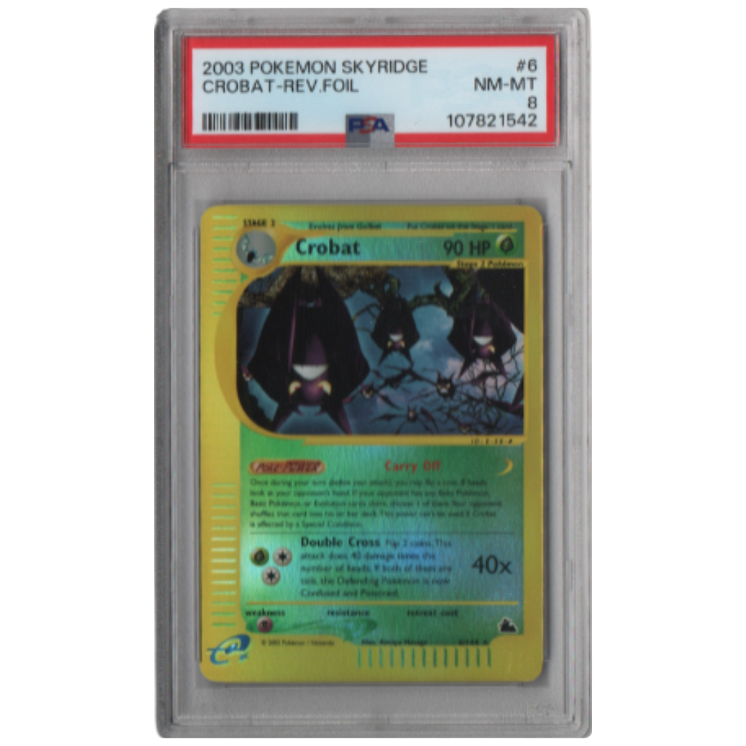[PSA 8] Crobat Reverse Holofoil #6 - Skyridge