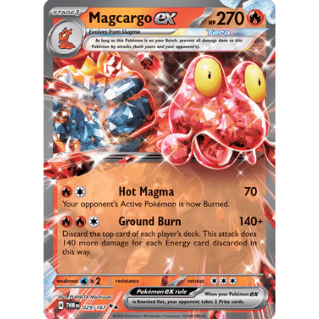 Magcargo ex 029/167  - Holofoil SV06 Twilight Masquerade - Double Rare