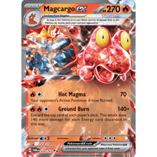 Magcargo ex (029/167) [Scarlet & Violet: Twilight Masquerade]