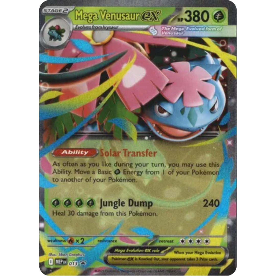 Mega Venusaur ex 013  - Holofoil ME Mega Evolution Promo - Promo