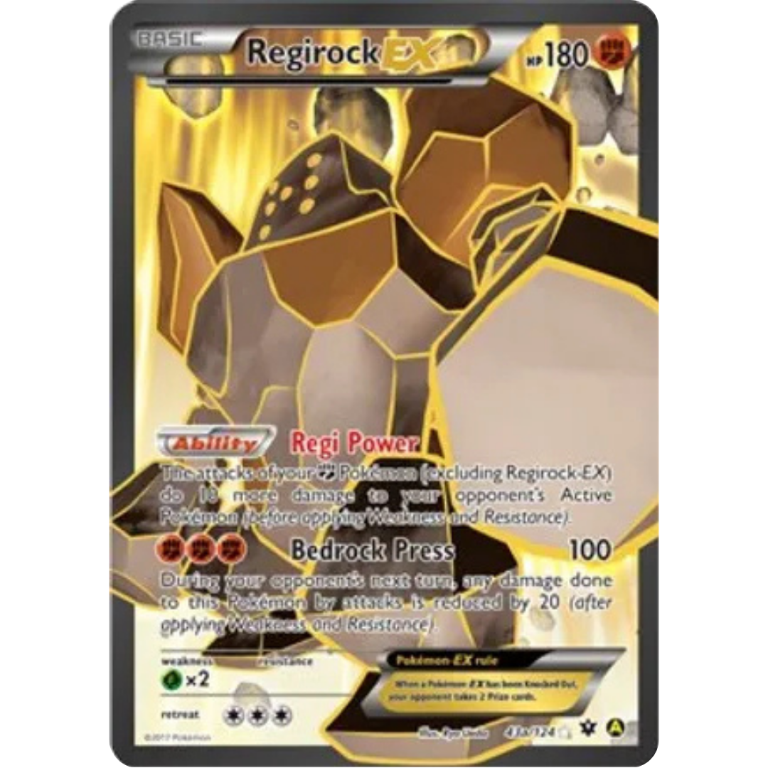 Regirock EX 43a/124  - Holofoil Alternate Art Promos - Promo