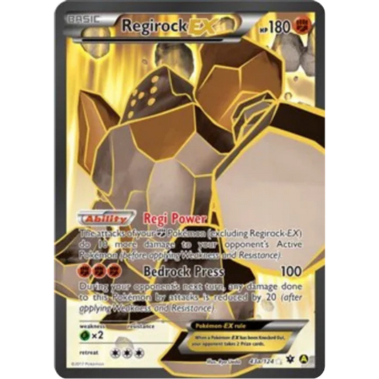Regirock EX 43a/124  - Holofoil Alternate Art Promos - Promo