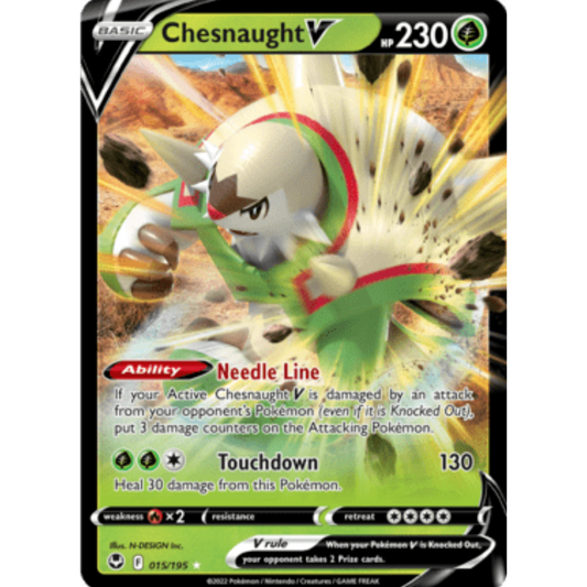 Chesnaught V (015/195) [Sword & Shield: Silver Tempest]