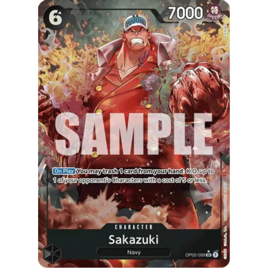Sakazuki (Alternate Art) (OP02-099) - Premium Booster -The Best- Foil