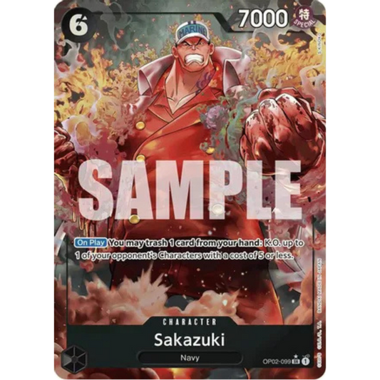 Sakazuki (Alternate Art) (OP02-099) - Premium Booster -The Best- Foil