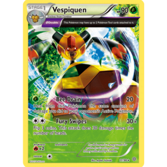 Vespiquen (11) 011/98  - Reverse Holofoil XY  Ancient Origins - Rare
