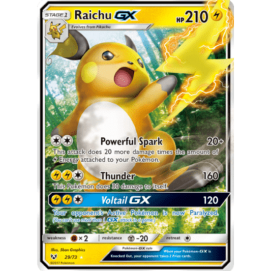 Raichu GX (29/73) [Sun & Moon: Shining Legends]