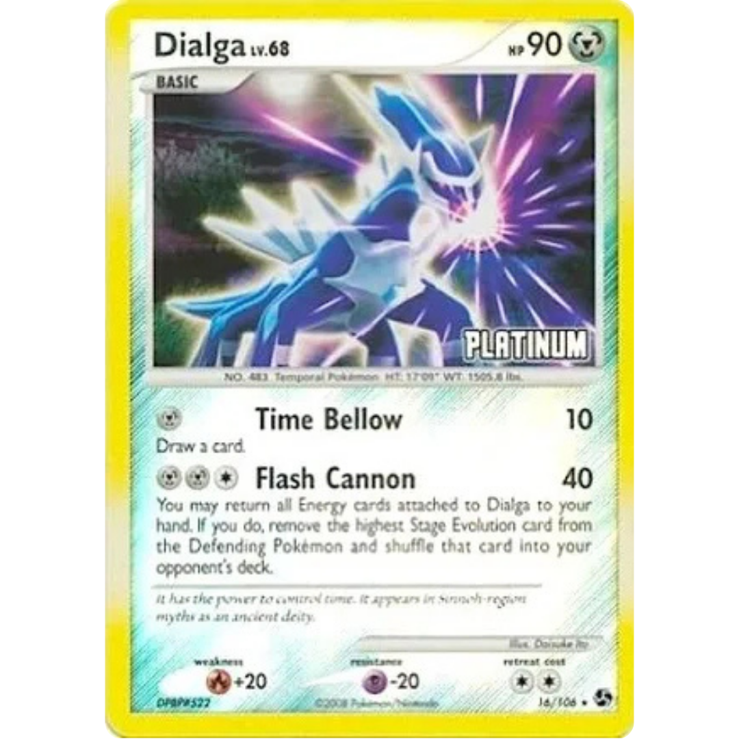 Dialga - 16/106 [Platinum]/106  - Reverse Holofoil Burger King Promos - Promo