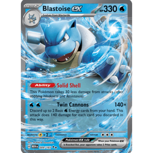 Blastoise ex (009/165) [Scarlet & Violet: 151]