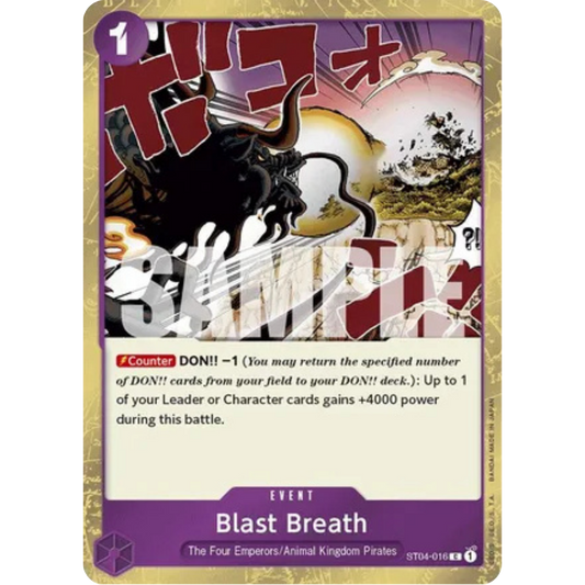 Blast Breath (Jolly Roger Foil) (ST04-016) - Premium Booster -The Best- Foil