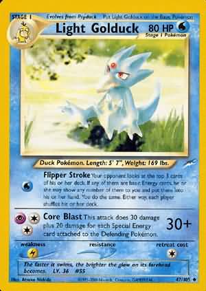 Light Golduck 047  - Unlimited Neo Destiny - Uncommon