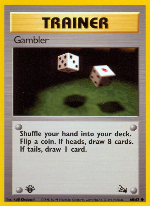Gambler 060  - 1st Edition Fossil - Common