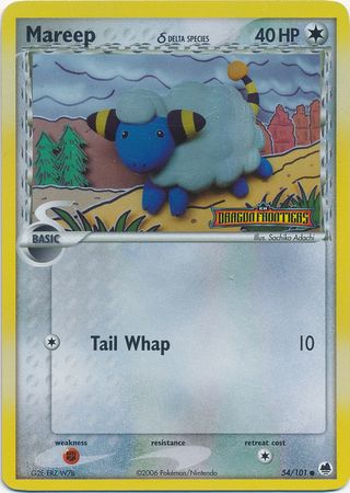 Mareep (Delta Species) 054  - Reverse Holofoil Dragon Frontiers - Common