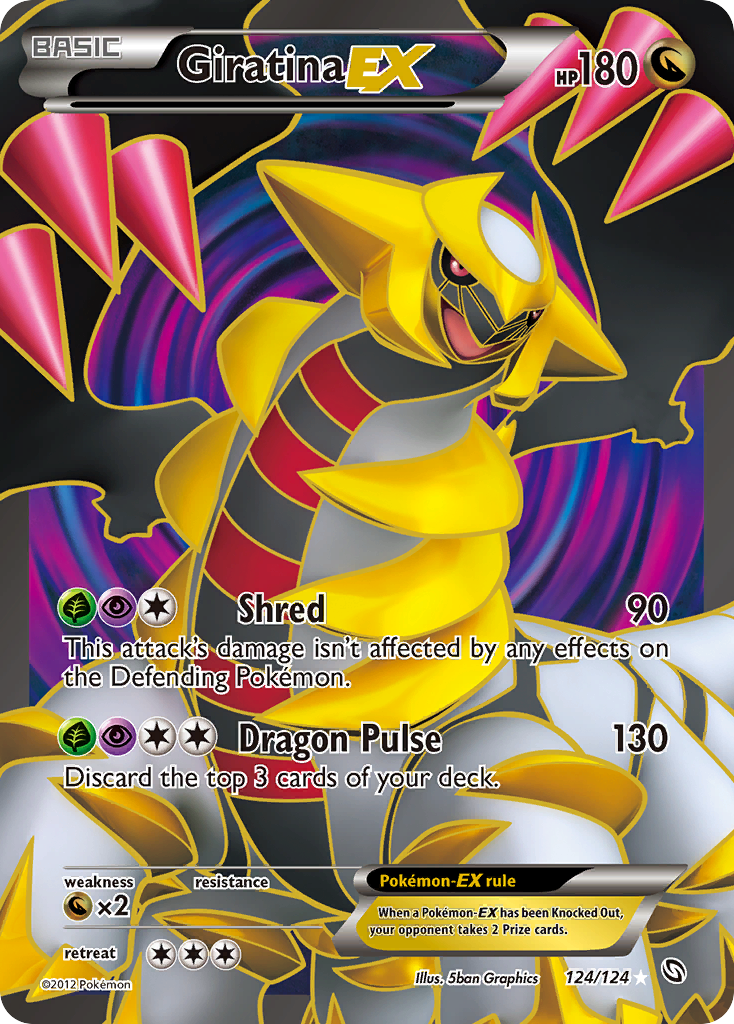 Giratina EX (124 Full Art)  - Holofoil Dragons Exalted - Ultra Rare