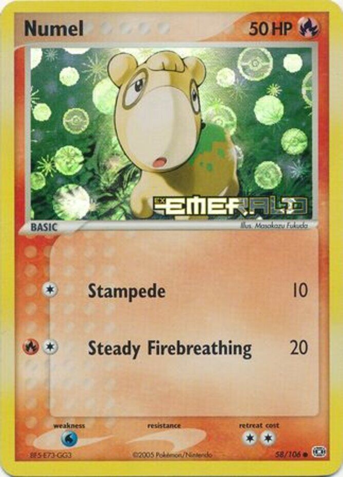 Numel 058/106  - Reverse Holofoil Emerald - Common