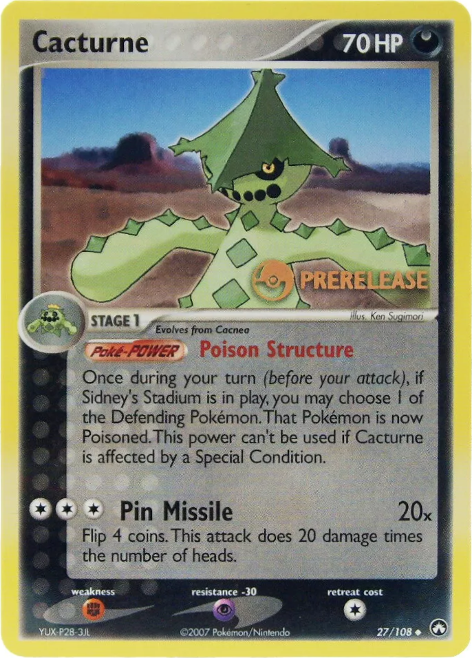 Cacturne 027/108  Miscellaneous Cards & Products - Promo