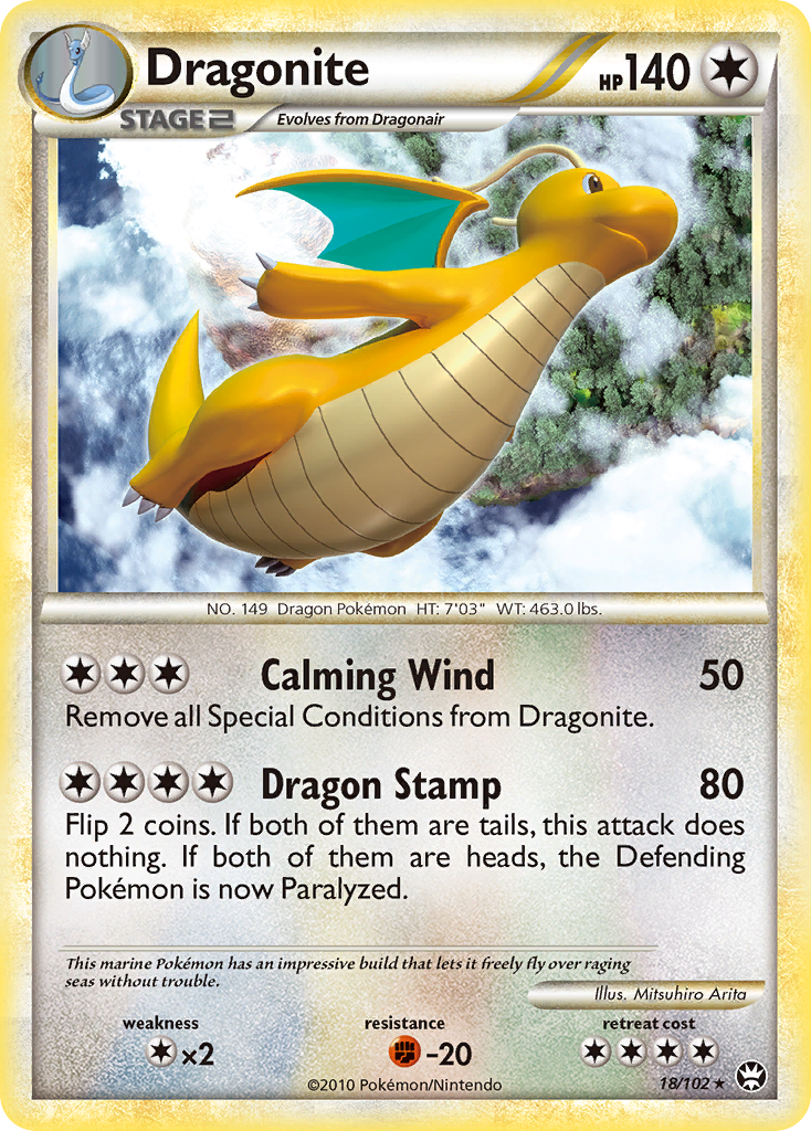 Dragonite  Triumphant - Rare