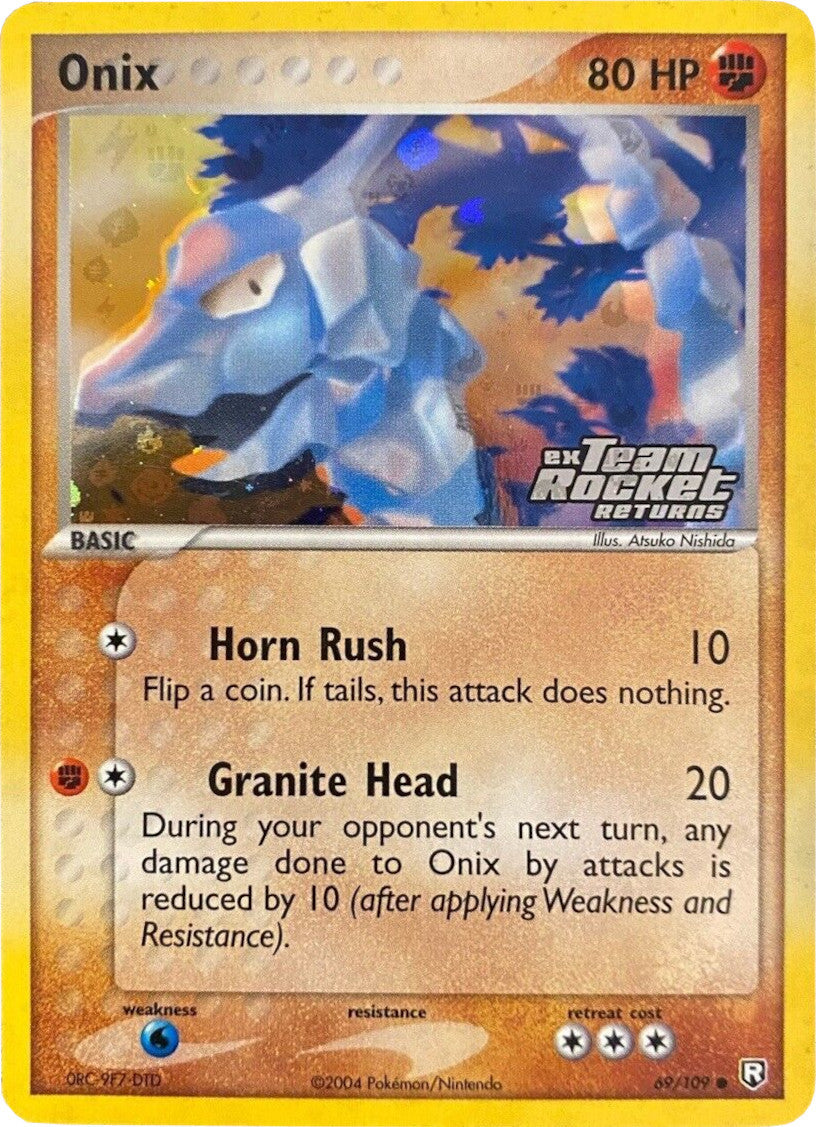 Onix 069  - Reverse Holofoil Team Rocket Returns - Common