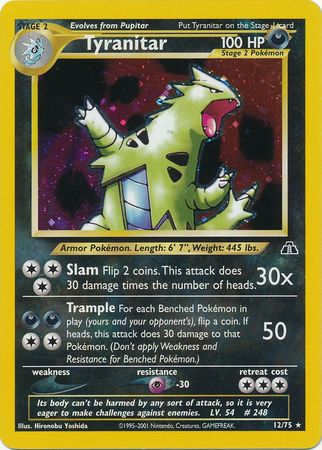 Tyranitar (12)/75  Neo Discovery - Holo Rare