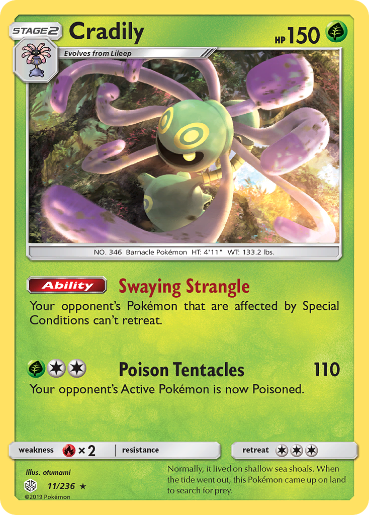 Cradily  SM  Cosmic Eclipse - Rare