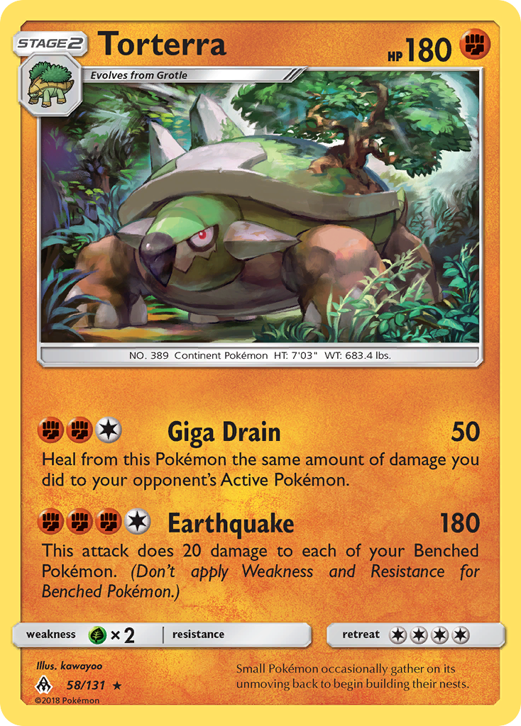 Torterra 058/131  SM  Forbidden Light - Rare