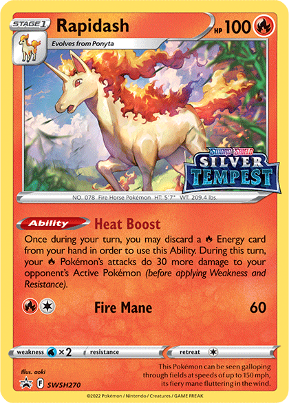 Rapidash SWSH270  - Holofoil SWSH Sword & Shield Promo Cards - Promo