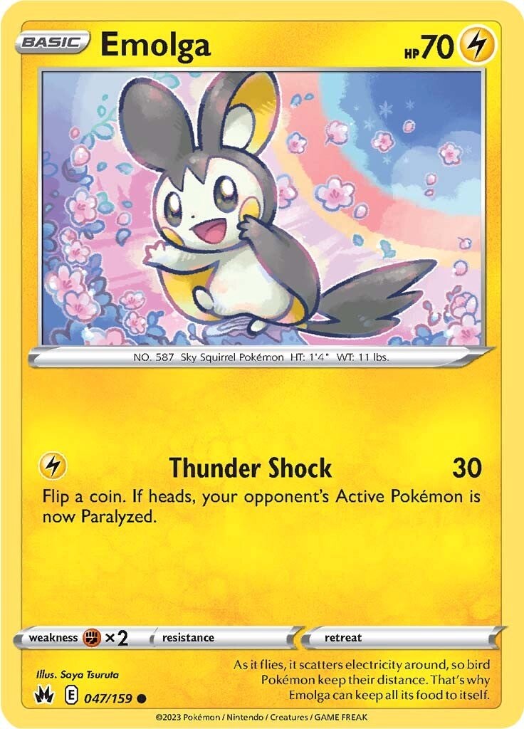 Emolga 047  SWSH Crown Zenith - Common
