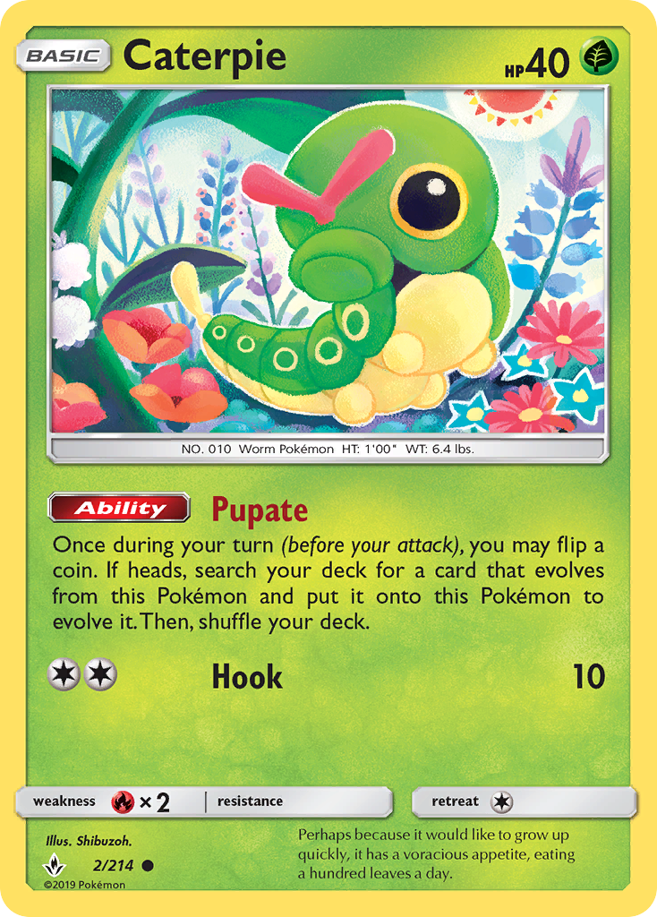 Caterpie 002  SM  Unbroken Bonds - Common