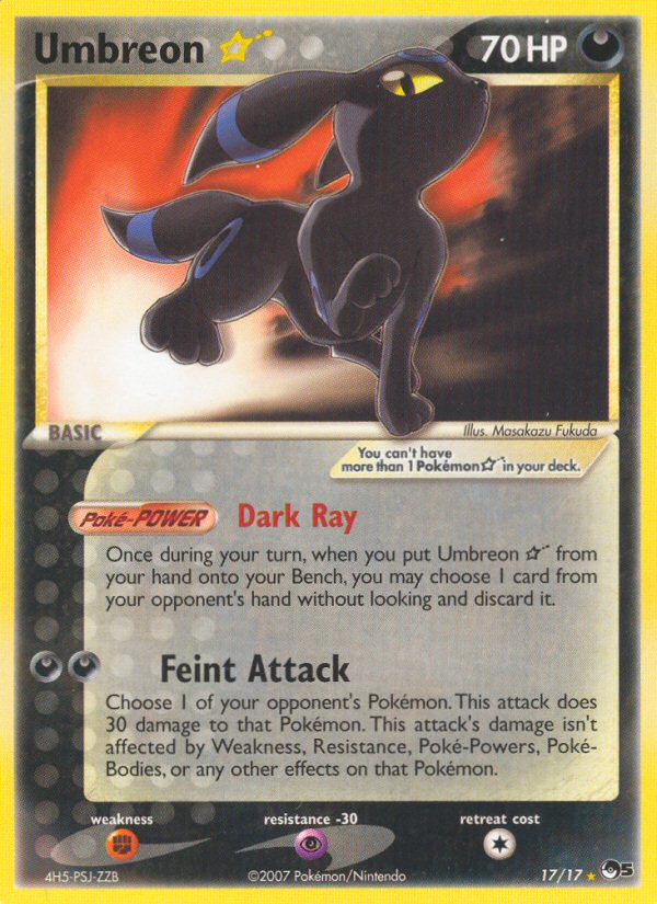 Umbreon Star  POP Series 5 - Ultra Rare