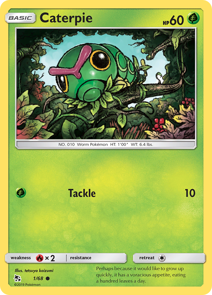 Caterpie 001  Hidden Fates - Common