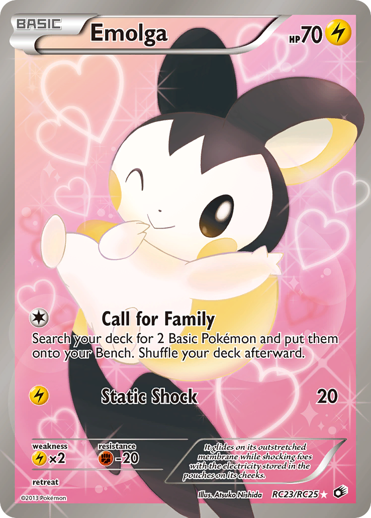 Emolga (Full Art) RC23  - Holofoil Legendary Treasures Radiant Collection - Ultra Rare