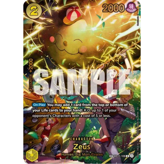 Zeus (SP) (OP11-106) - Adventure on Kami's Island Foil