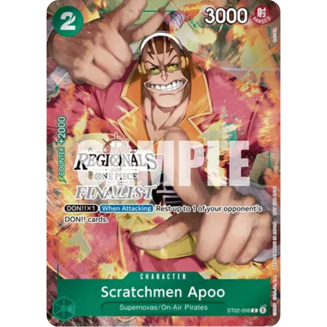 Scratchmen Apoo (Offline Regional 2024) [Finalist] (ST02-008) - One Piece Promotion Cards Foil
