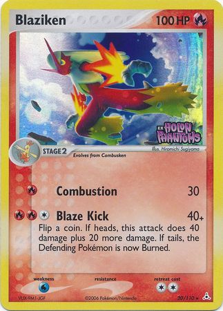 Blaziken  - Reverse Holofoil Holon Phantoms - Rare