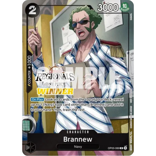Brannew (Offline Regional 2024) [Winner] (OP03-089) - One Piece Promotion Cards Foil