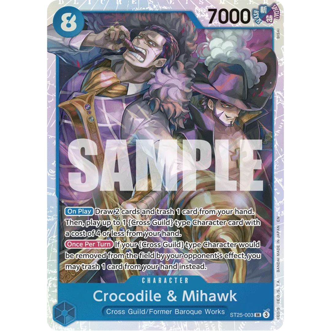 Crocodile & Mihawk (ST25-003) - Starter Deck 25: BLUE Buggy Foil