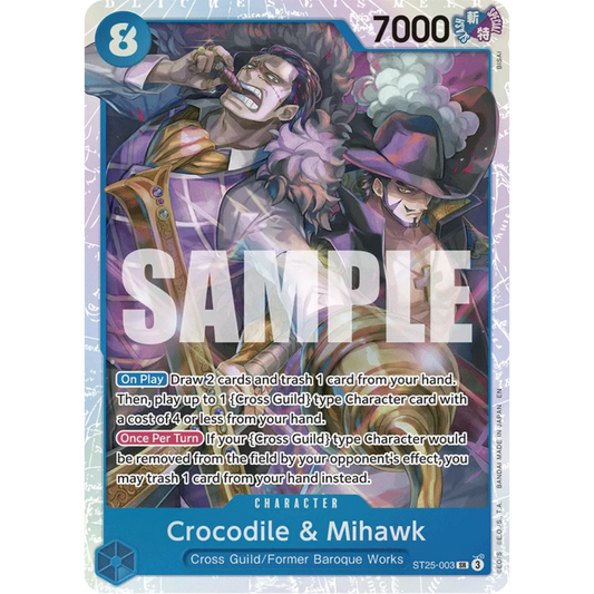 Crocodile & Mihawk (ST25-003) - Starter Deck 25: BLUE Buggy Foil