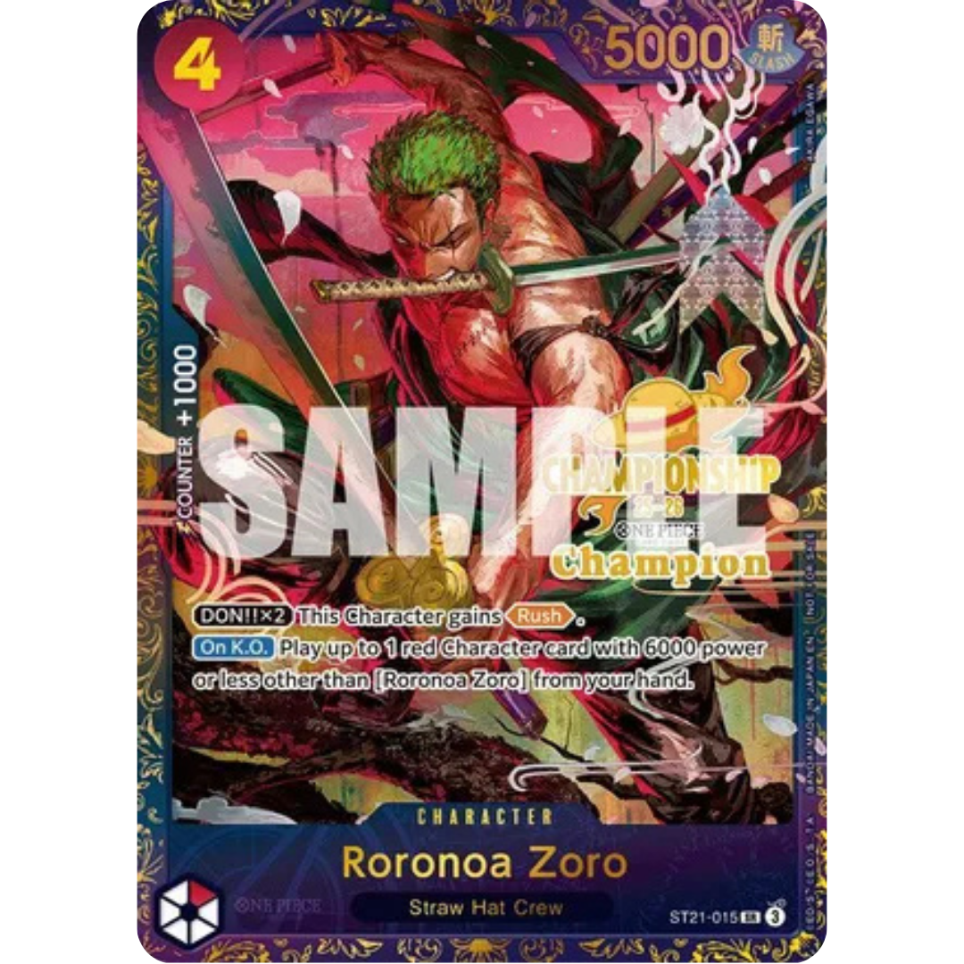 Roronoa Zoro (CS 25-26 1st Place) (ST21-015) - One Piece Promotion Cards Foil