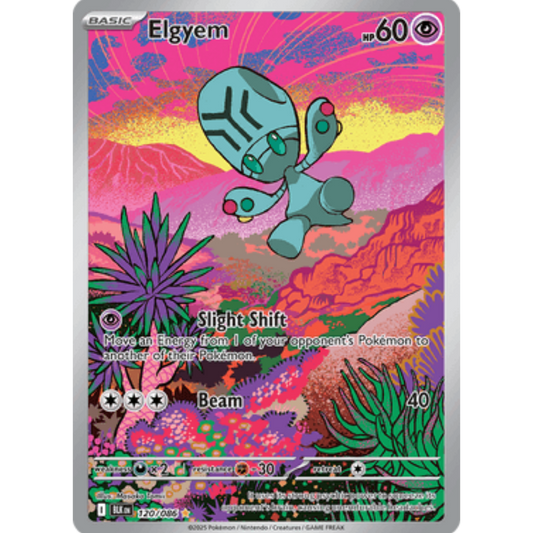 Elgyem 120/086  - Holofoil SV Black Bolt - Illustration Rare