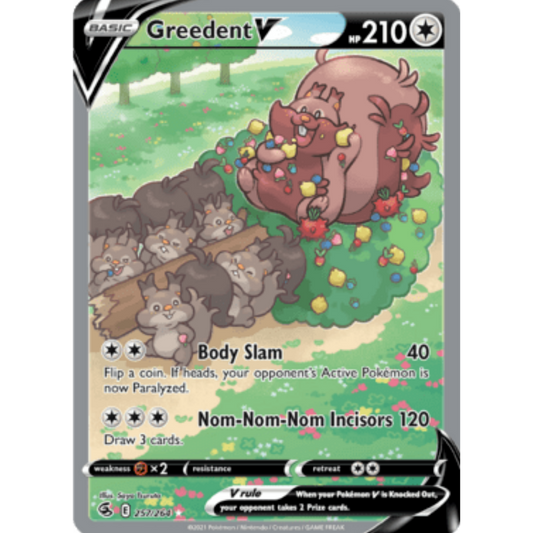Greedent V (257/264) [Sword & Shield: Fusion Strike]