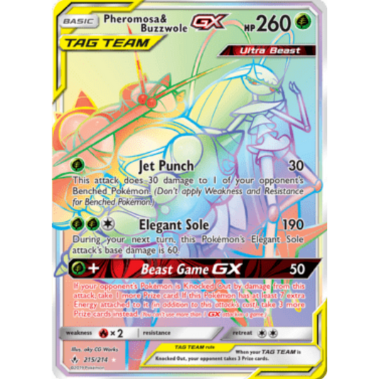 Pheromosa & Buzzwole GX (215/214) [Sun & Moon: Unbroken Bonds]