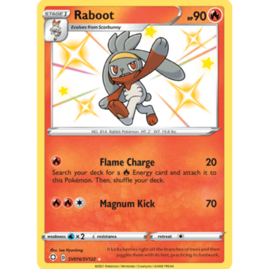 Raboot (SV016/SV122) [Sword & Shield: Shining Fates]