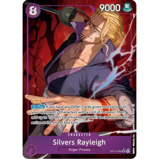 Silvers Rayleigh (Alternate Art) (OP13-066) - Carrying On His Will Foil