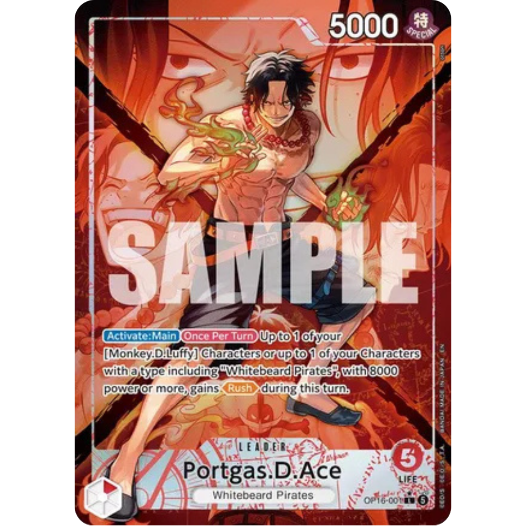 Portgas.D.Ace (001) (Alternate Art) (OP16-001) - The Time of Battle Foil