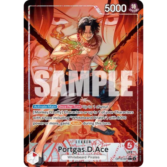 Portgas.D.Ace (Alternate Art) (OP16-001) - The Time of Battle Foil