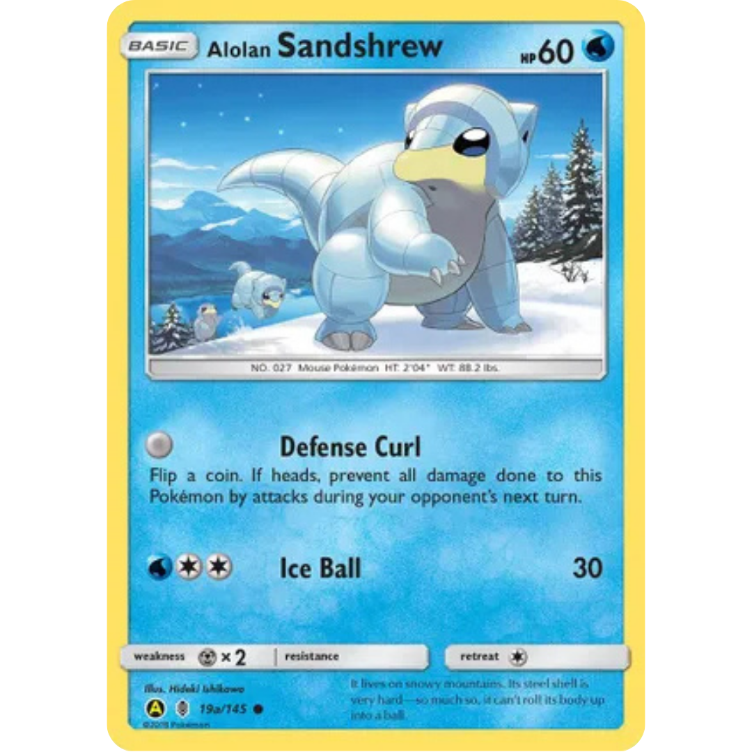 Alolan Sandshrew 19a/145  - Holofoil Alternate Art Promos - Promo