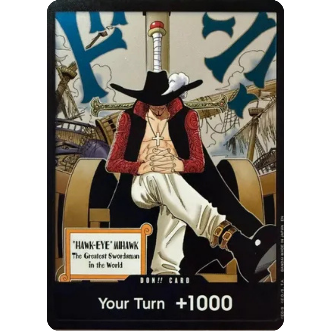 DON!! Card (Dracule Mihawk) - The Azure Sea's Seven Foil