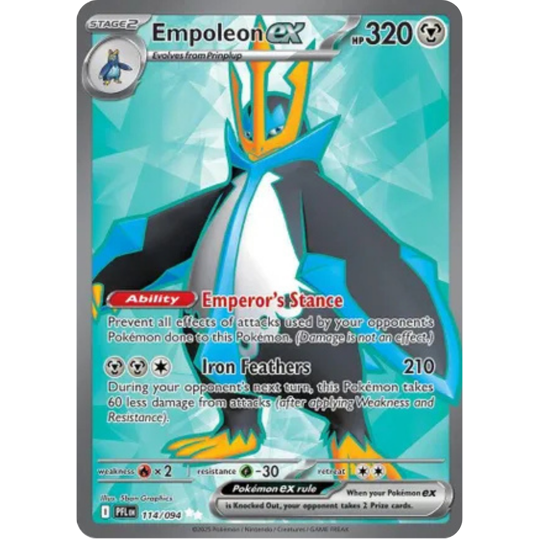 Empoleon ex 114/094  - Holofoil ME02 Phantasmal Flames - Ultra Rare